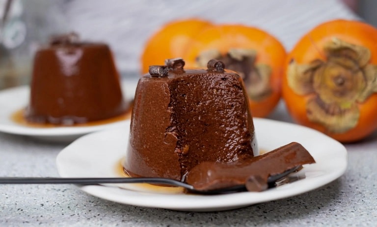 طرز تهیه موس شکلات با خرمالو برای شب یلدا + نکات و فوتوفنها