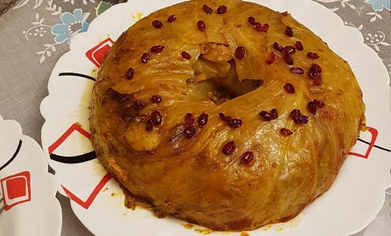 طرز تهیه دلمه کلم برگ قالبی+ نکات و فوتوفن ها