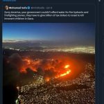 مردم آمریکا ببخشید که دولت نمی‌تواند کمک کند چون باید برای کودک کشی به اسرائیل برسد!