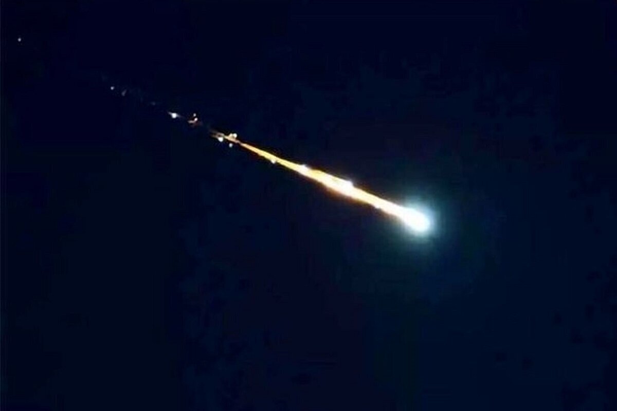صدا و تصویر لحظه برخورد شهابسنگ به زمین ضبط شد