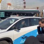 پزشکیان پشت فرمان تاکسی برقی نشست + ویدئو