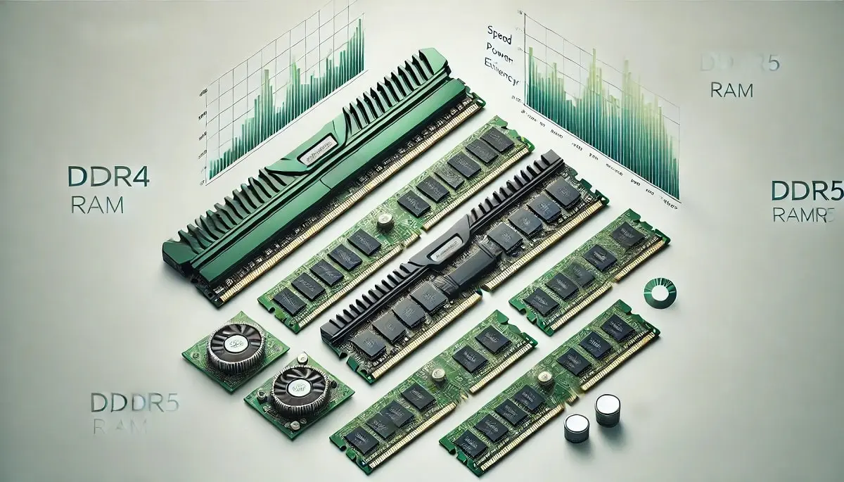 مقایسه جامع رم‌های DDR4 و DDR5: تفاوت‌ها، مزایا و معایب