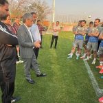 حضور عیدانه خطیبی در تمرین سایپا 