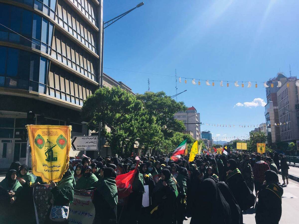 حضور جوانان آفریقایی در راهپیمایی روز قدس + فیلم