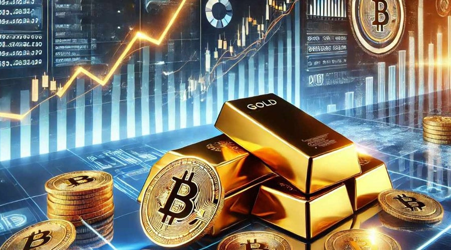 پیشبینیهای جنجالی: طلای ۵ هزار دلاری باعث سقوط BTC به ۱۰ هزار دلار میشود؟