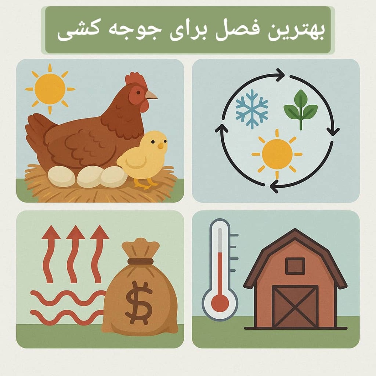 بهترین فصل برای جوجه کشی