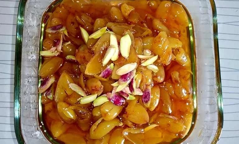 طرز تهیه مربای چغاله بادام+ نکات شکرک نزدن
