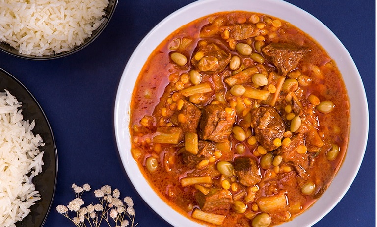 طرز تهیه خورشت قیمه کنگر؛ خورشت مجلسی بهاری