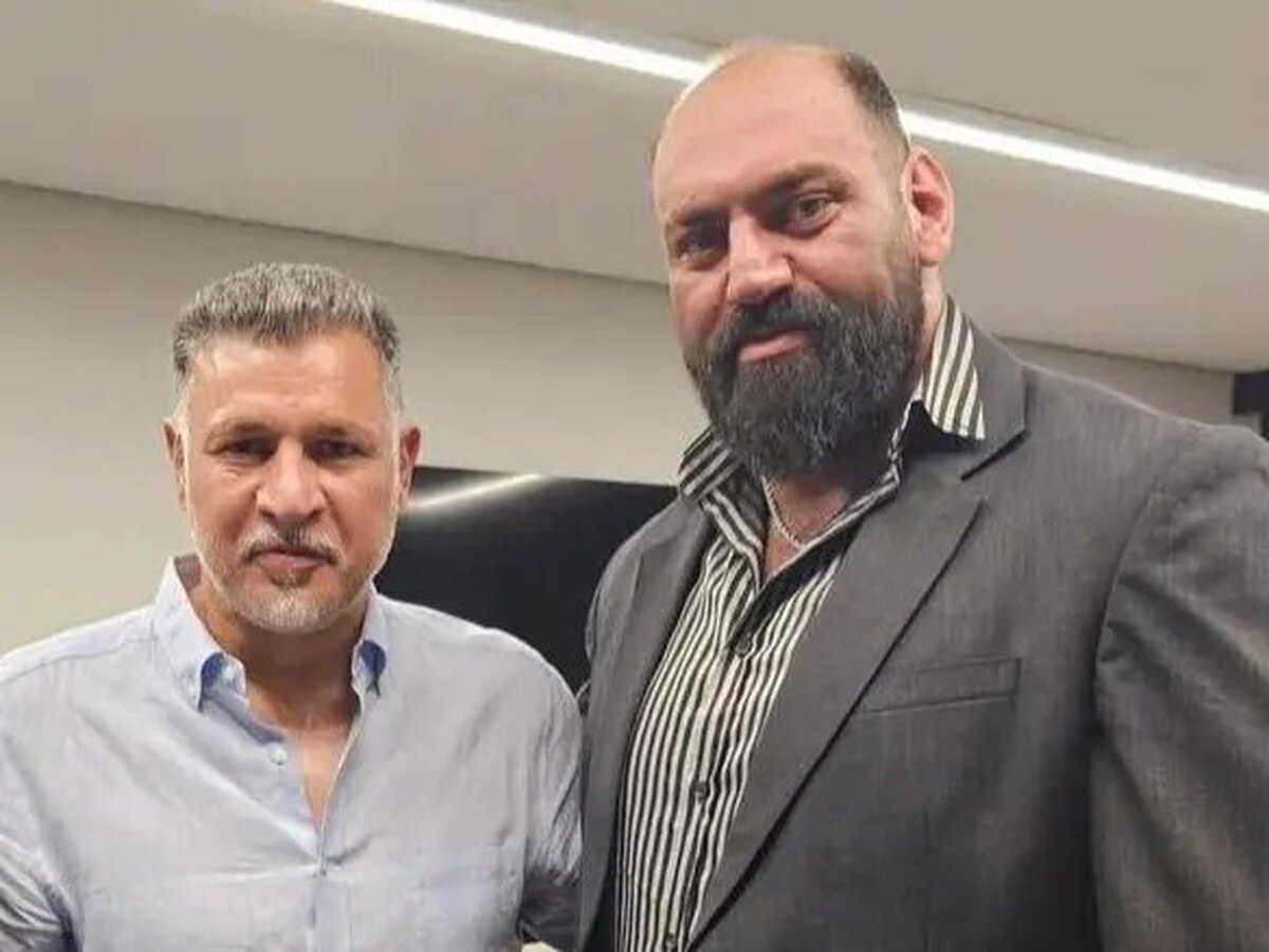 ملاقات غول واقعی ایران با علی دایی + عکس
