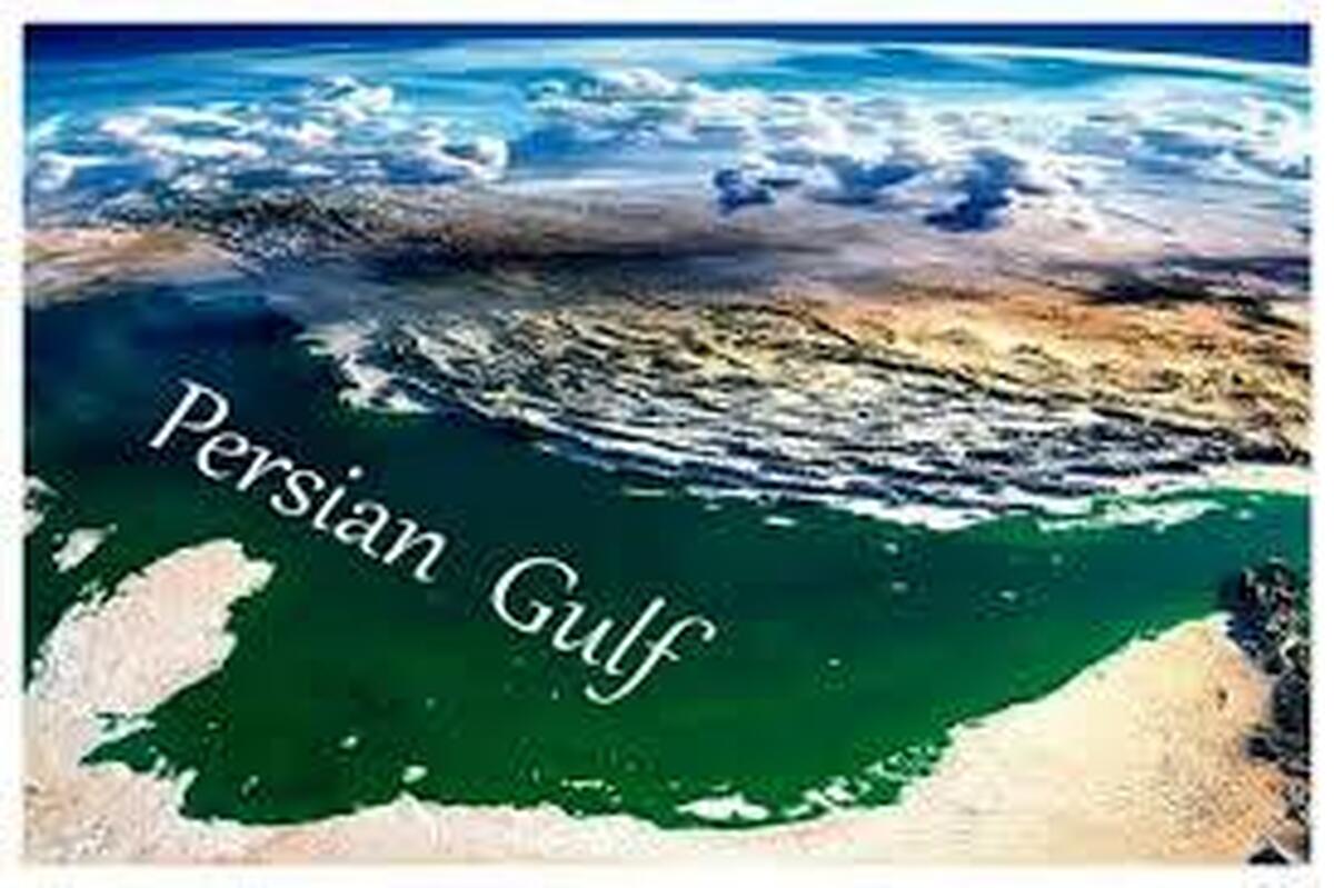 خلیج فارس بر سنگ مزار سربازان آمریکایی+ عکس