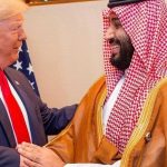 خداحافظی خاص و ویژه بن سلمان با ترامپ تا پای هواپیما +فیلم