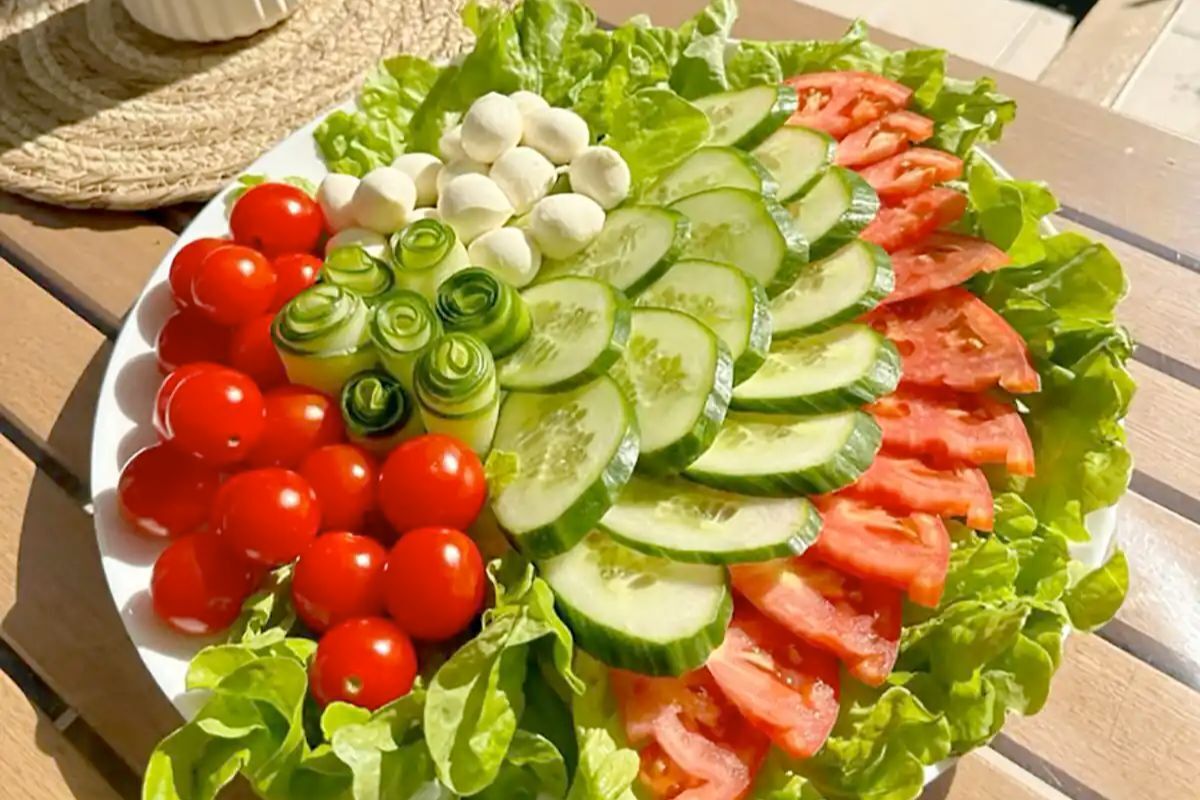 ایده تزیین سالاد برای مهمانی و دورهمیها/مدل خلاقانه تزیین سالاد برای دورهمیهای خانگی
