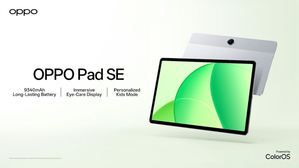 تبلت Oppo Pad SE با نمایشگر ١١ اینچی 2K و باتری 9340mAh معرفی شد