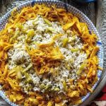 طرز تهیه باقالی پلو با مرغ ریش‌ ریش؛ غذایی خوش‌عطر برای مهمانی‌ها