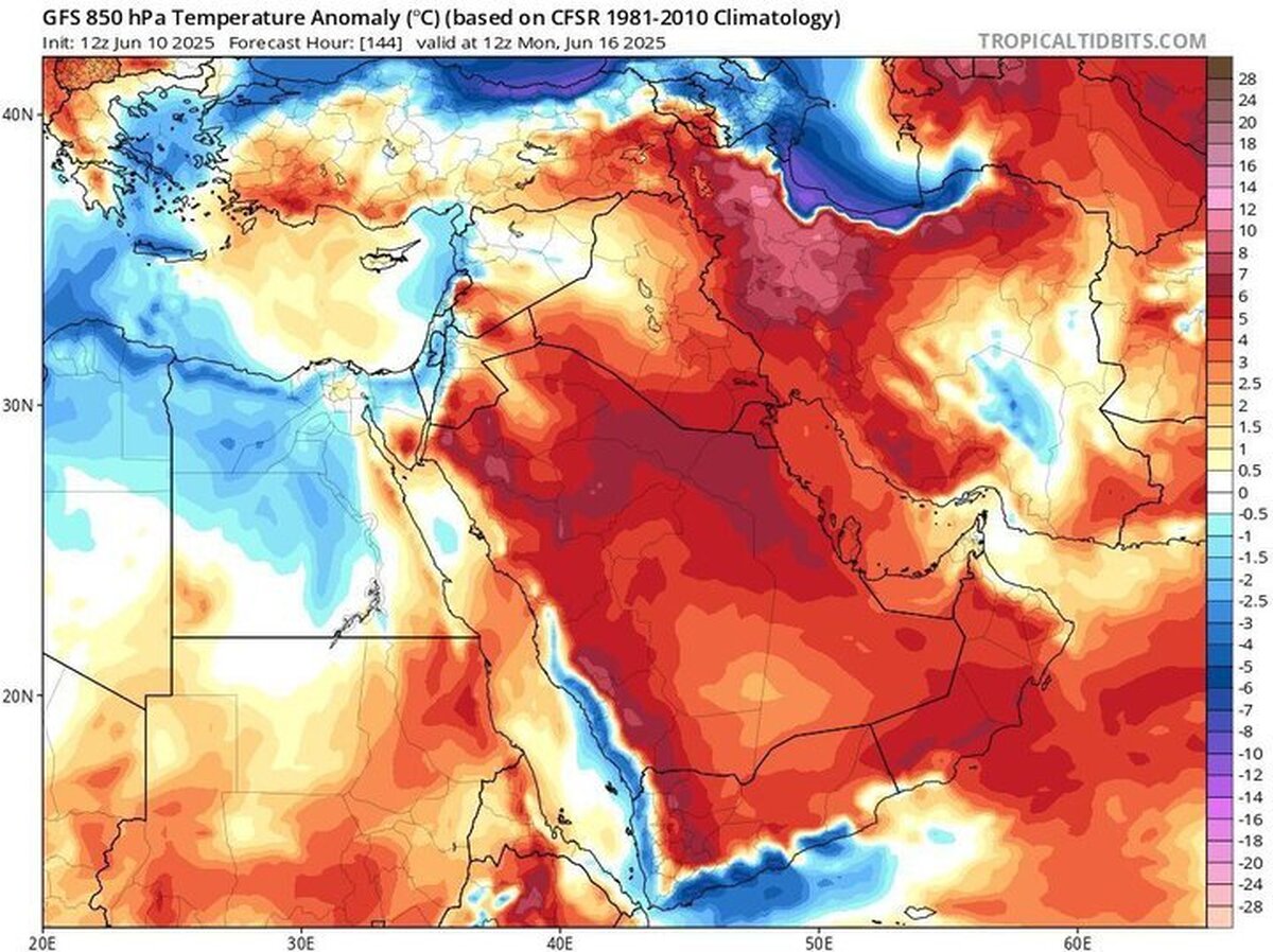 هواشناسی ایران ۲۲ خرداد/ آغاز موج جدید گرمای شدید از امروز
