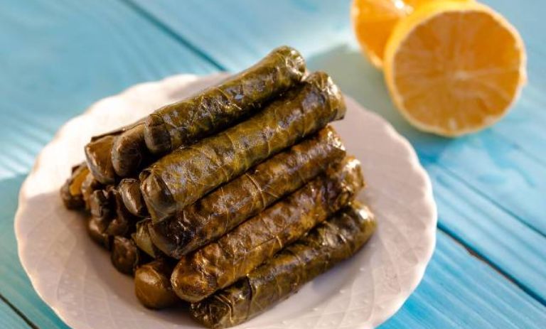 طرز تهیه دلمه برگ مو لبنانی (ورق عنب)؛ غذای سنتی مدیترانهای