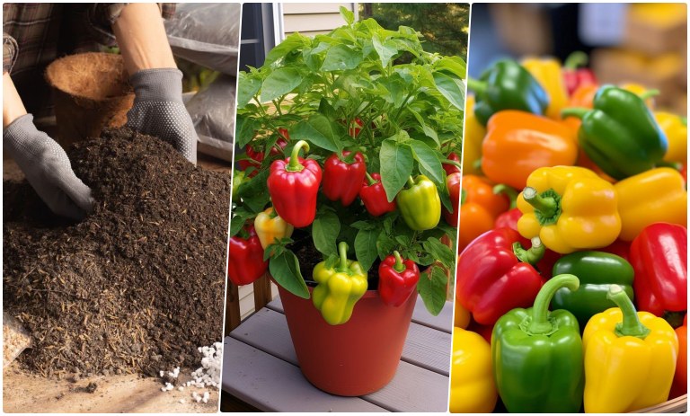 روش‌های کاشت فلفل دلمه‌ای در گلدان + شرایط نگهداری