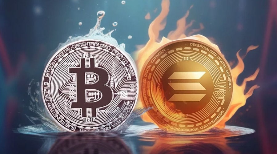 بیتکوین و سولانا در آستانه صعود تاریخی؛ الگوی فنجان و دسته فعال شد!